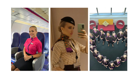 Povestea Andreei, de la stewardesă WIZZ Air la Etihad Airways